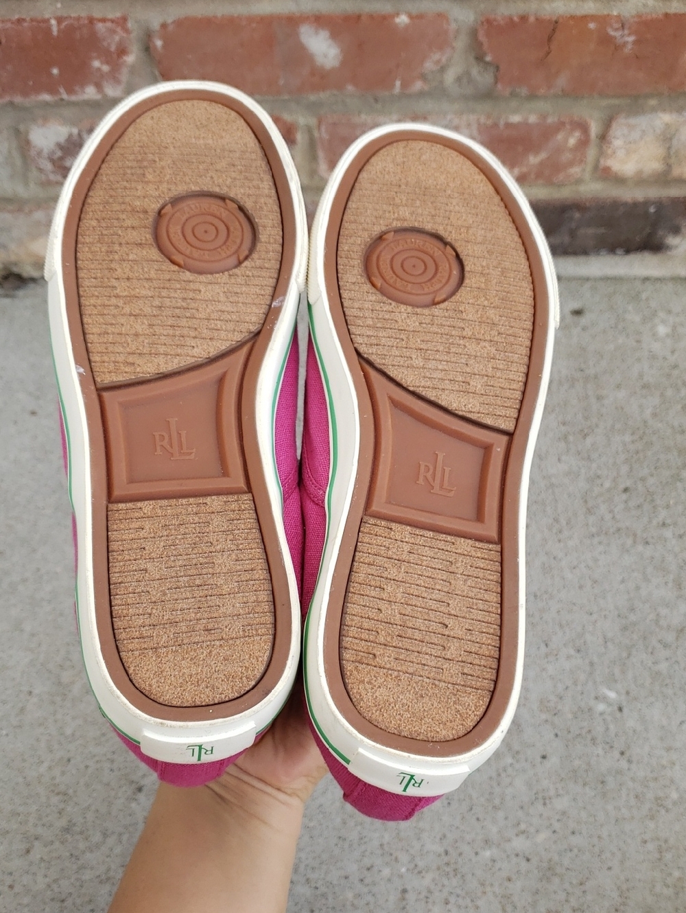 Lauren Ralph Lauren Janis Dragon Fly Embroidered Canvas Loafers Size 8 B Logo - Picture 6 of 15